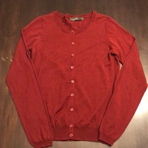 Maroon cardigan